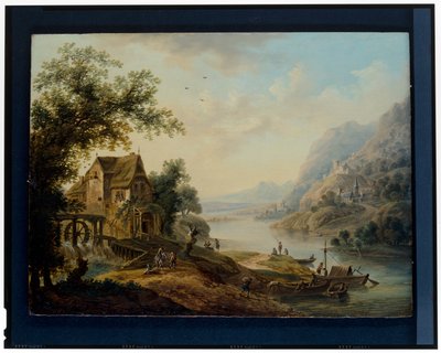 Two Rhenish Landscapes by Christian Georg the Elder Schuetz