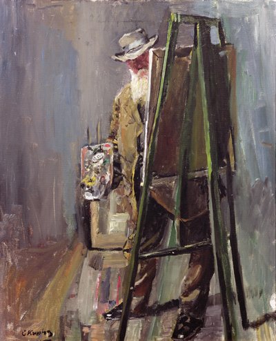 Self portrait by Christian Krohg