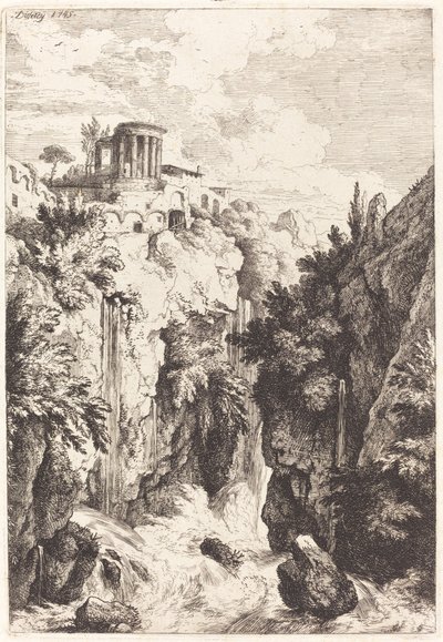 Temple of the Sibyl, Tivoli by Christian Wilhelm Ernst Dietrich
