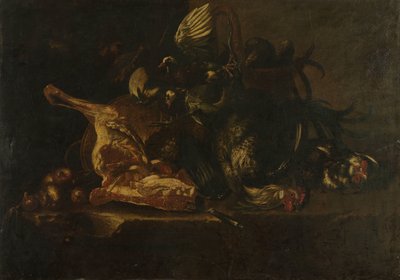 Still Life with Meat and Dead Birds by Christoffel Puytlinck