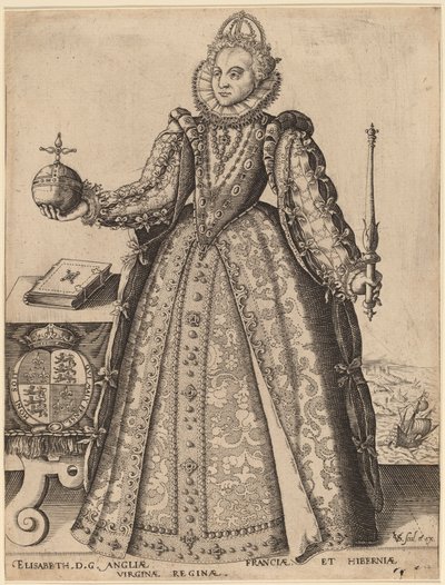 Elizabeth, Queen of Great Britain by Christoffel van Sichem I