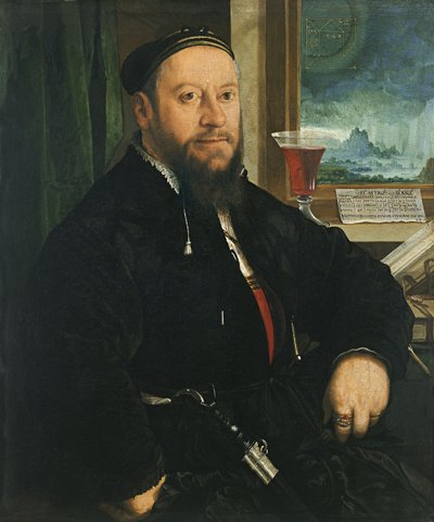 Portrait of Matthäus Schwarz by Christoph Amberger