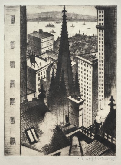 Temple of New York by Christopher Richard Wynne Nevinson