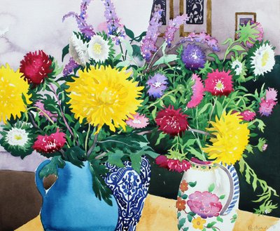 Interior with Asters by Christopher Ryland