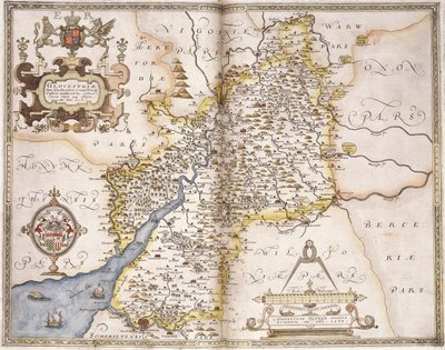 Gloucestershire by Christopher Saxton