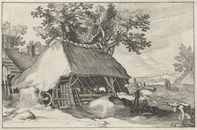 Farm (Landscapes with Farms) (series title) by Claes Jansz. Visscher (II)