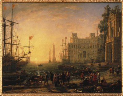 Ideal Harbor View with the Villa Medici by Claude Lorrain