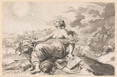 Allegory of Peace by Claude Mellan