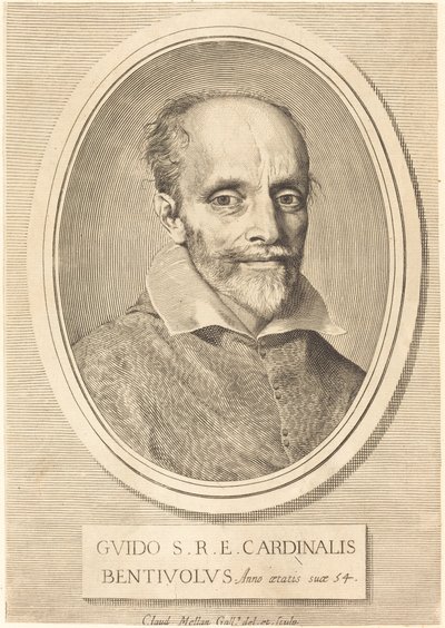 Guido Bentivoglio by Claude Mellan