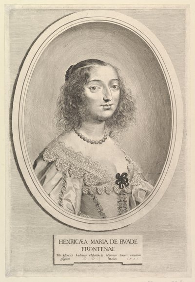 Henriette-Marie de Buade-Frontenac by Claude Mellan