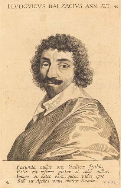 Jean-Louis Guez de Balzac by Claude Mellan