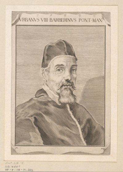 Portrait of Urban VIII by Claude Mellan