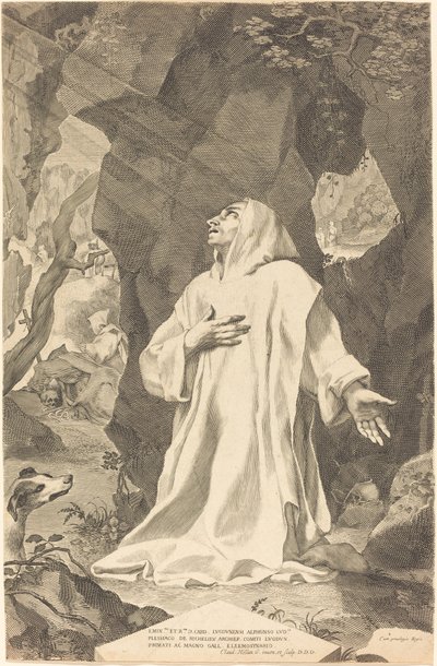 Saint Bruno by Claude Mellan