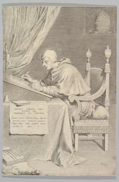 St. Gregory by Claude Mellan
