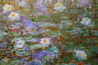 Blue Water Lilies (detail) by Claude Monet