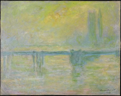 Charing Cross Bridge: Fog by Claude Monet