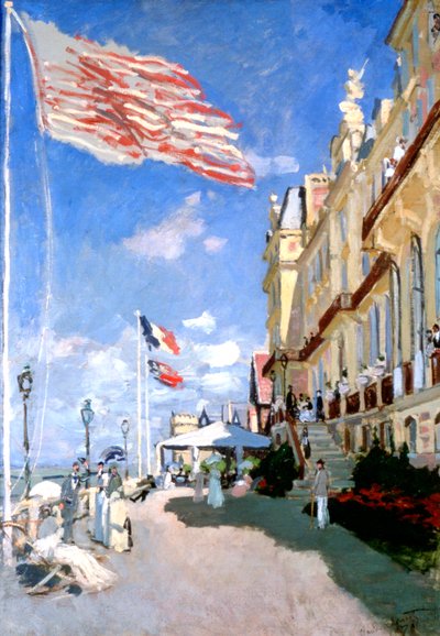 Hotel des Roches Noires, Trouville by Claude Monet
