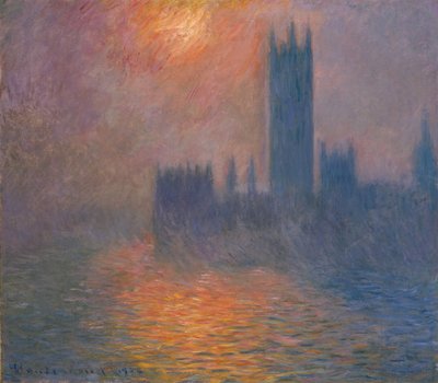 Houses of Parliament. Sunset, 1900-1901 by Claude Monet