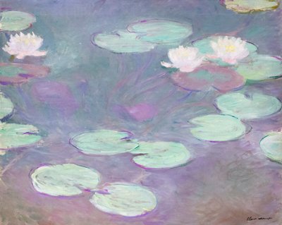 Pink Water Lilies by Claude Monet