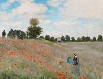 Poppy Field, 1873 by Claude Monet