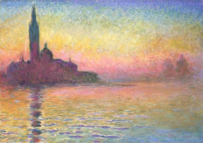 San Giorgio Maggiore at Dusk by Claude Monet