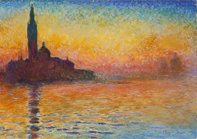 San Giorgio Maggiore by Twilight by Claude Monet