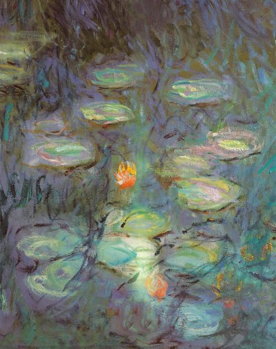 The Nympheas: Morning (detail) by Claude Monet