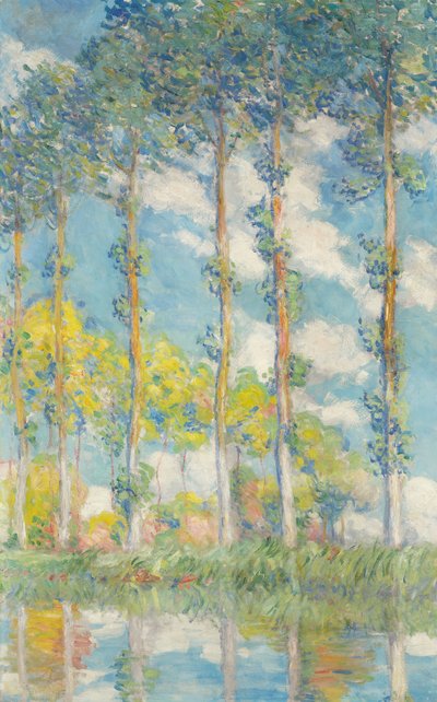 The Poplars by Claude Monet