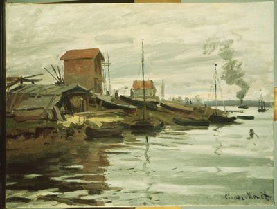 The Seine at Petit-Gennevilliers by Claude Monet