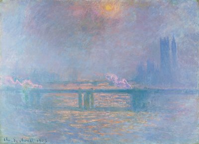 The Thames with Charing Cross Bridge by Claude Monet