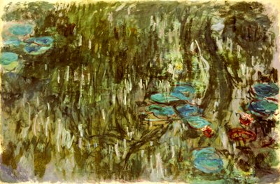 Water Lilies, Reflected Willow by Claude Monet