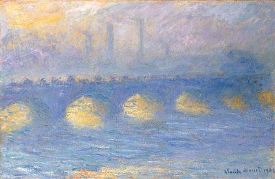 Waterloo Bridge, Overcast by Claude Monet