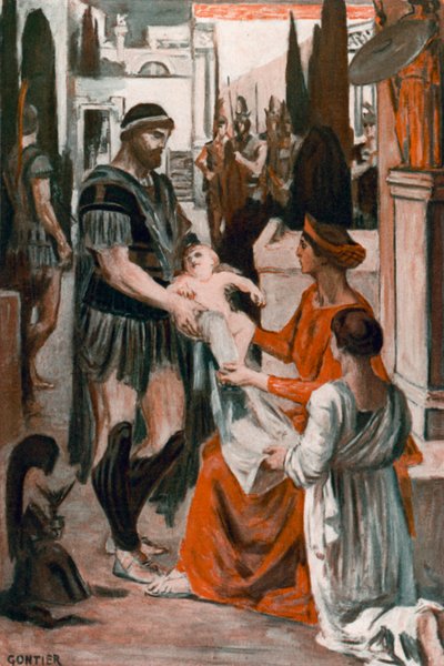 Illustration for the Iliad by Homer by Clement Goutier