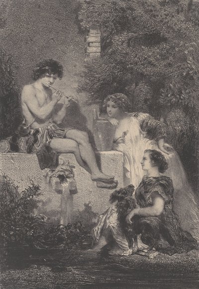 The Fountain by Célestin Nanteuil
