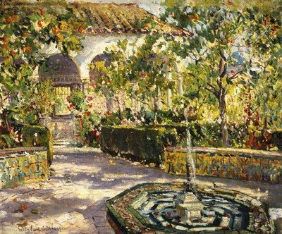 Alcazar Gardens, Seville by Colin Campbell Cooper