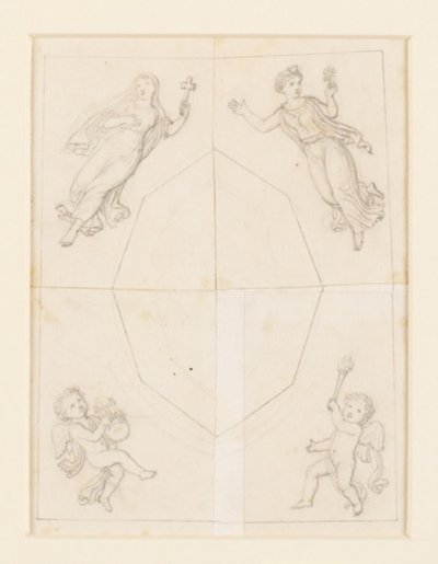 Draft for Ceiling Decoration by Constantin Hansen