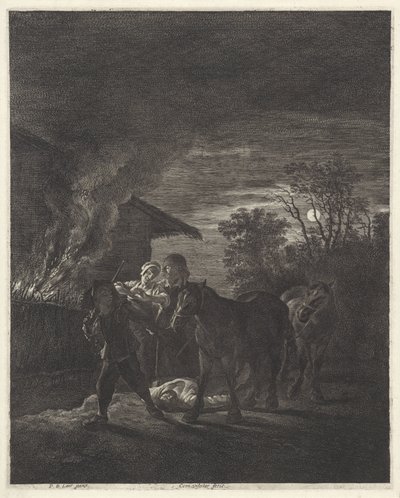 Horse Theft by Cornelis Visscher (II)