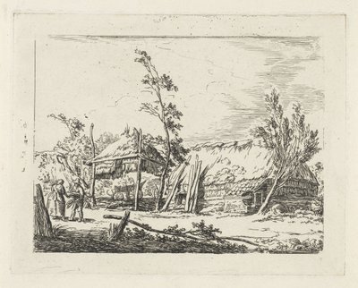 Farm with Haystack by Cornelis de Kruyff