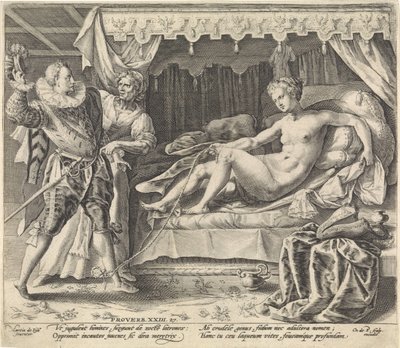 Man Visiting a Prostitute by Crispijn van de Passe (I)