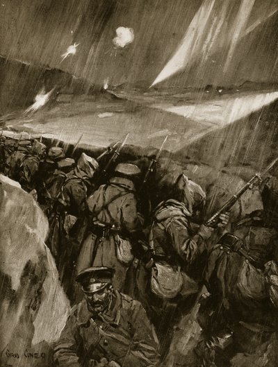 Bulgarians Besieging Adrianople, 1912-13 by Cyrus Cuneo