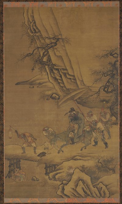 Zhong Kui and Demons Crossing a Bridge by Dai Jin