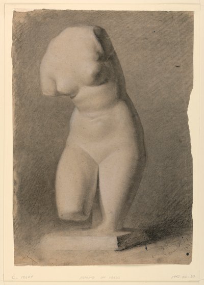 Female Torso from a Plaster Cast by Daniel Huntington