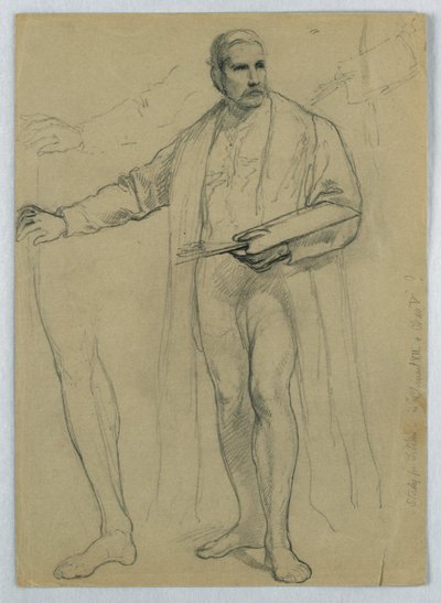 Study for "Titian Showing" by Daniel Huntington