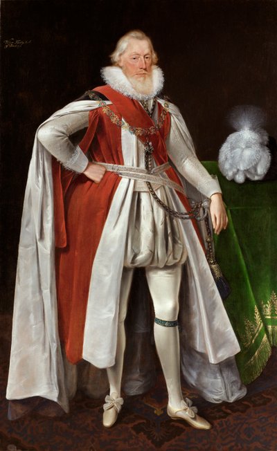 William Knollys, 1st Earl of Banbury by Daniel Mytens