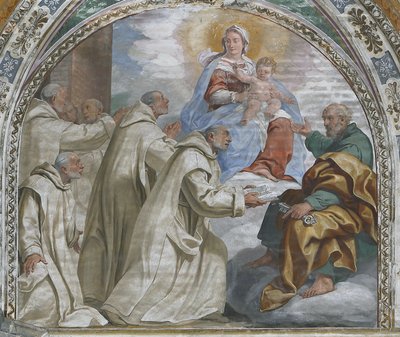 Madonna and Child Approving the Carthusian Order by Daniele Crespi