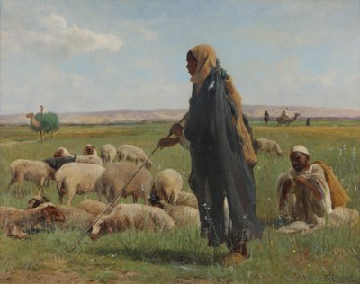 Arab Shepherds by David Bates