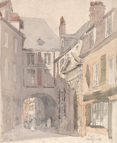 Place St. Barthélemy, Rouen by David Cox