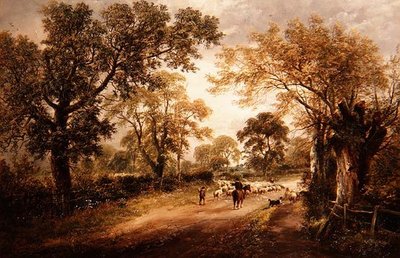 Herding Sheep by David Payne
