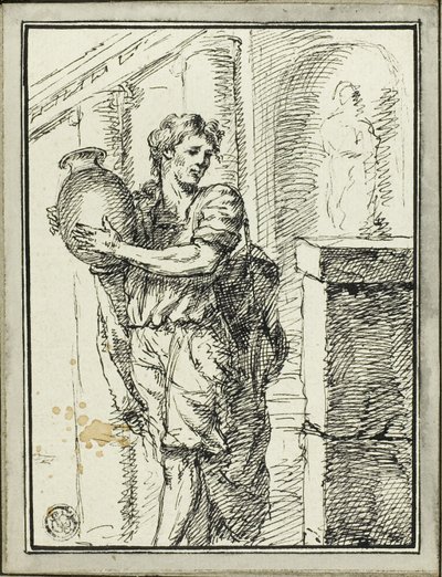 Man Holding Jar by David Pièrre Giottino Humbert de Superville
