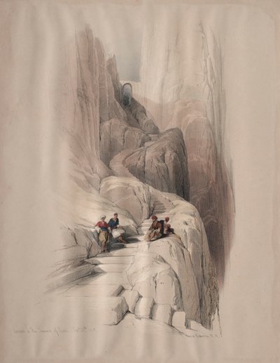 Ascent to the Summit of Sinai, 1839 by David Roberts